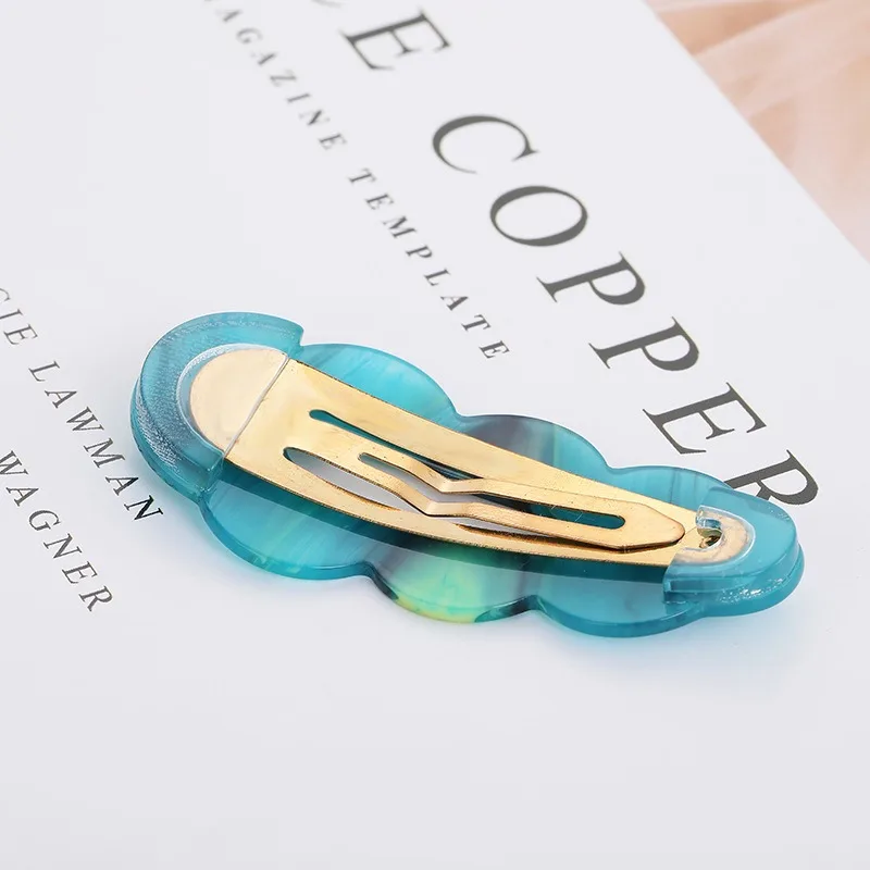 Pasadores de ácido acético dulce de Japón y Corea del Sur, Clip de pelo ondulado, accesorios para el cabello de niña, pasador de pelo de 7 colores, Clip de flequillo lateral, 1 ud. - imagen 3