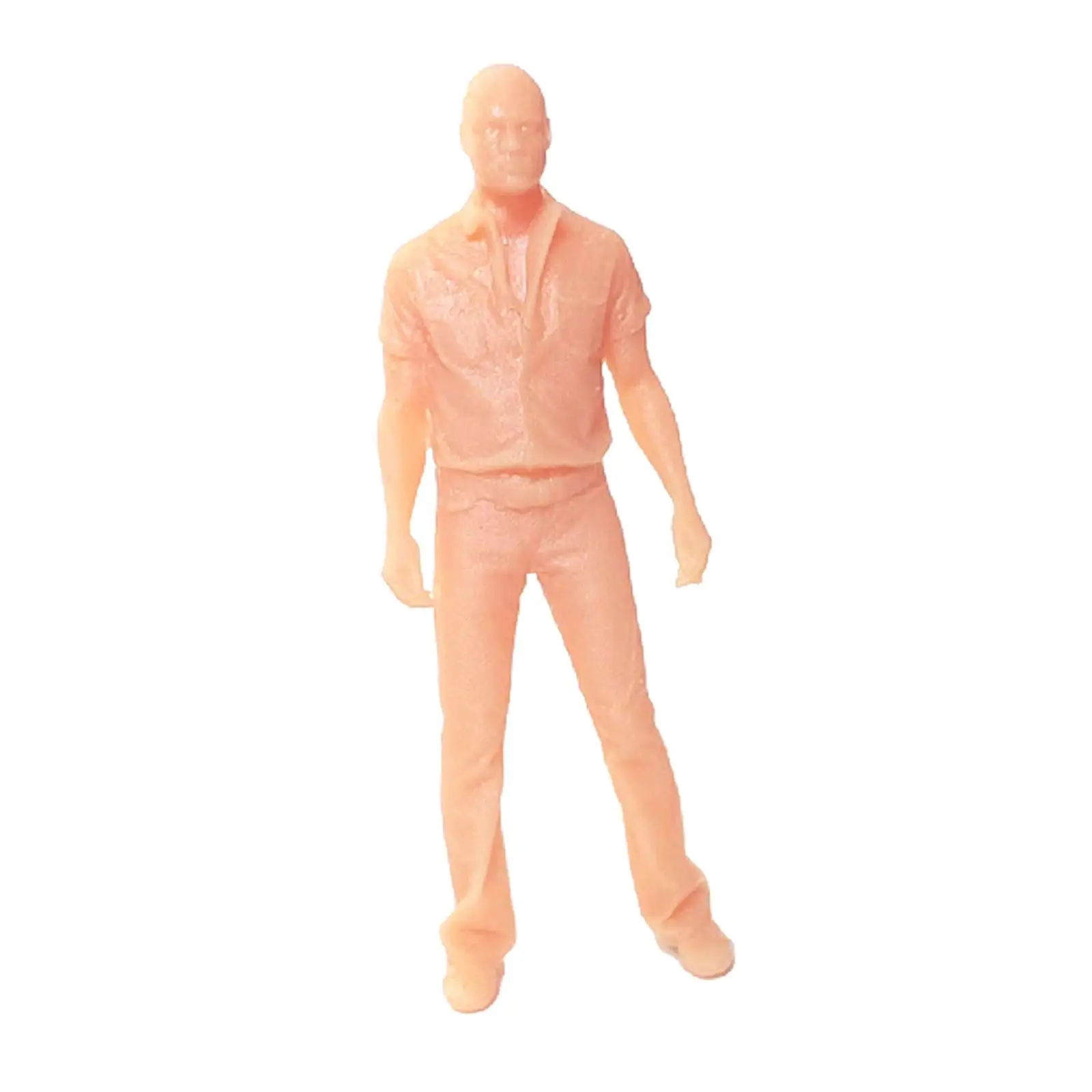 Figuras de personas realistas para decoración Diorama, figuras de resina para jardín de hadas, escena en miniatura de tren, 1:64 modelos - imagen 4