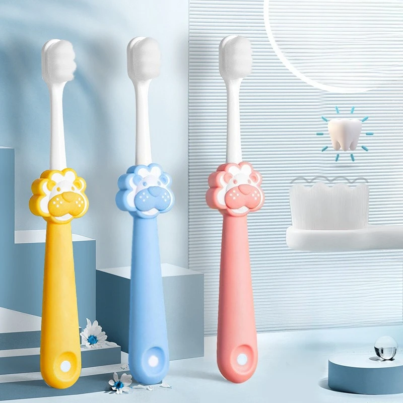 Cepillo de dientes infantil León ultra suave 360° para niños 2-10 años - imagen 2