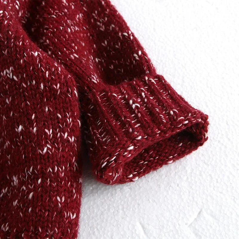 MILANCEL, prendas de punto a la moda de Año Nuevo, suéter para niños de 0 a 5 años, cárdigans holgados, abrigo, Otoño Invierno, prendas de vestir Retro tejidas para niñas - imagen 5