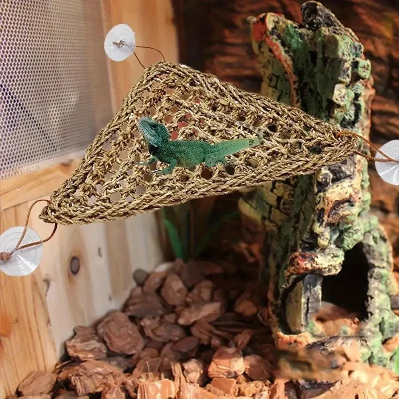 Hamaca colgante para hámster y reptiles – Alfombra de algas marinas - imagen 2