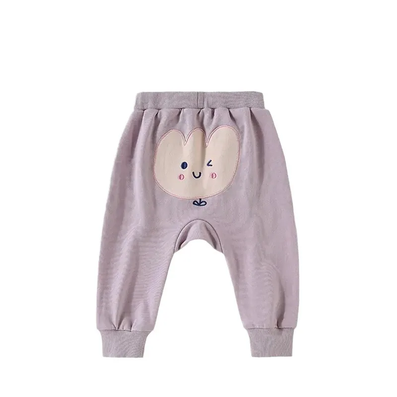 Pantalones con culo para niños, ropa de bebé Clase A, pantalones grandes de algodón puro para primavera y otoño, pantalones transpirables absorbentes de humedad - imagen 5