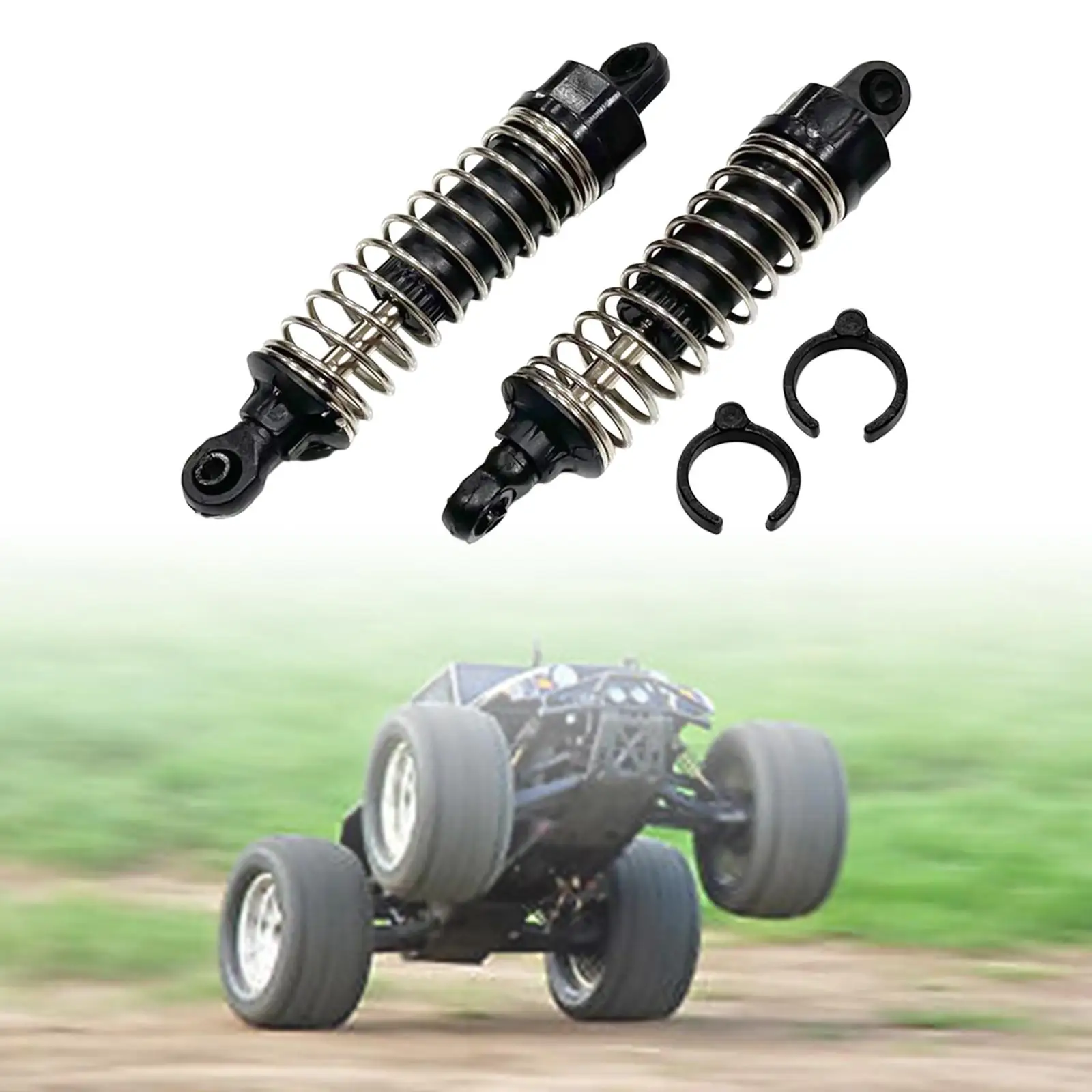 2Pcs RC Shock Absorber DIY Modified Parts Shock Dampers Replacements Parts 1:16 for Scy 16101 16201 16103 Vehicles RC Car