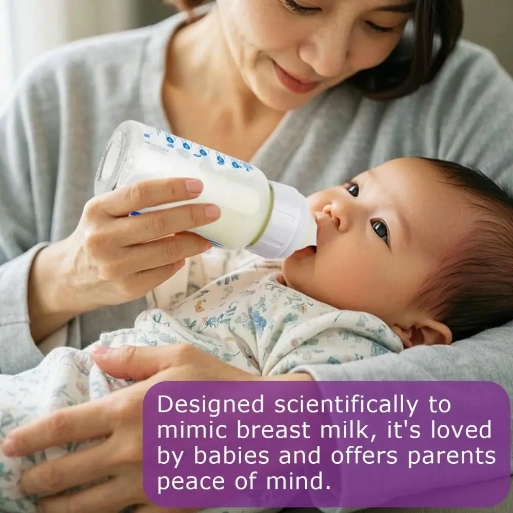 Tetinas de botella de silicona anticólicos sin BPA, botella de silicona de grado alimenticio similar al pecho, tetina, botellas de flujo medio, suministros para tetinas - imagen 2