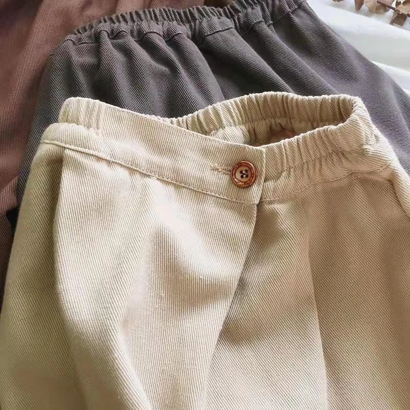 MILANCEL, nuevos pantalones Harem de primavera para niños, 1-6T, Color sólido, pantalones casuales sueltos para niñas, versión coreana, pantalones finos para niños - imagen 5