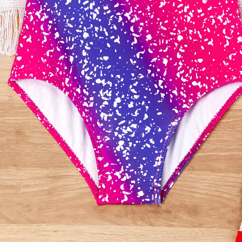 Traje de baño deportivo niñas cuello halter secado rápido - imagen 3