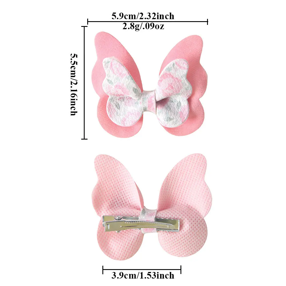 Lazos de pelo con clips laterales y mariposas para niñas - regalo - imagen 5