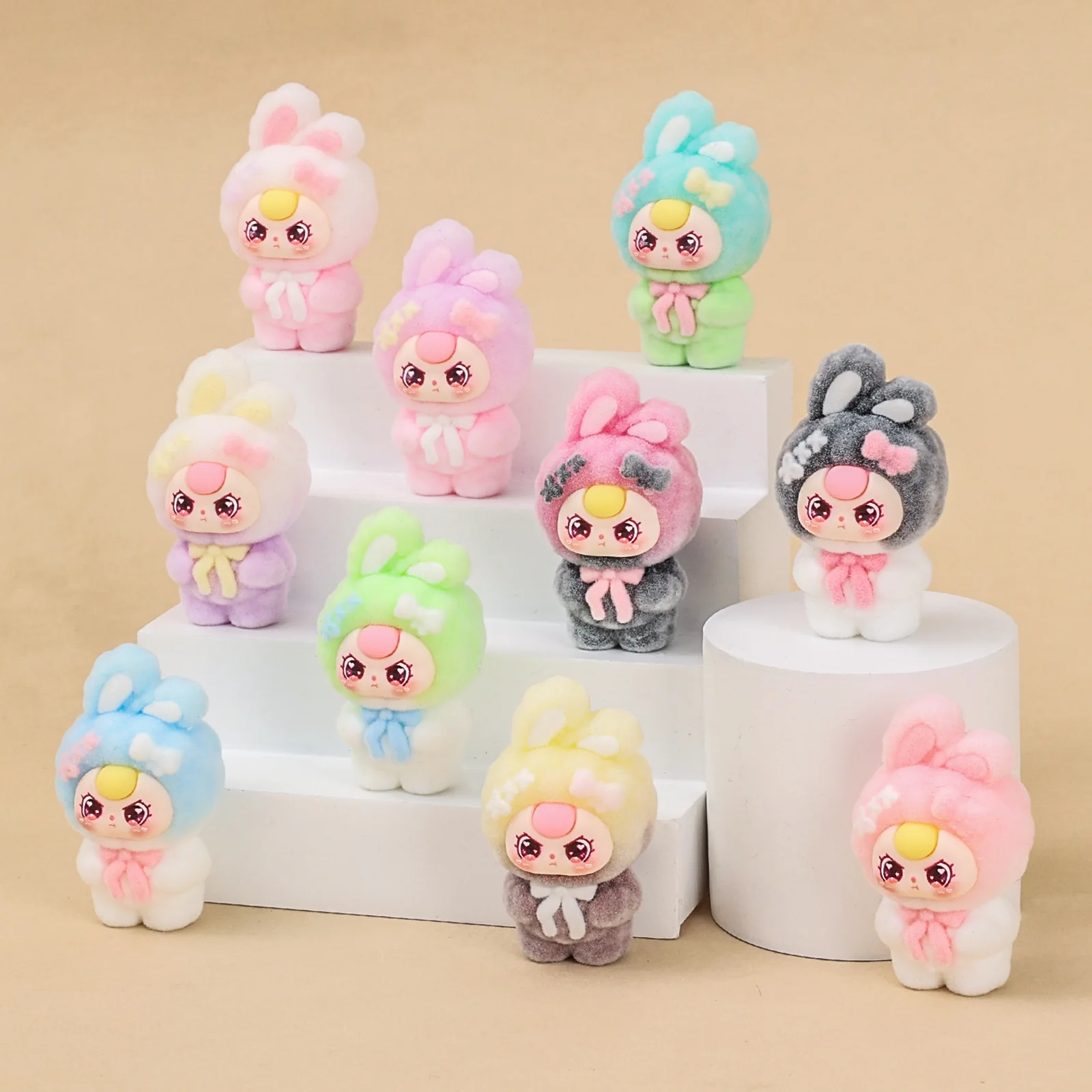 10 unids/set bebé tres figuras de juguete Mini estatuilla de gato decoración de escritorio modelo adornos juguetes niños niñas regalos de navidad - imagen 2