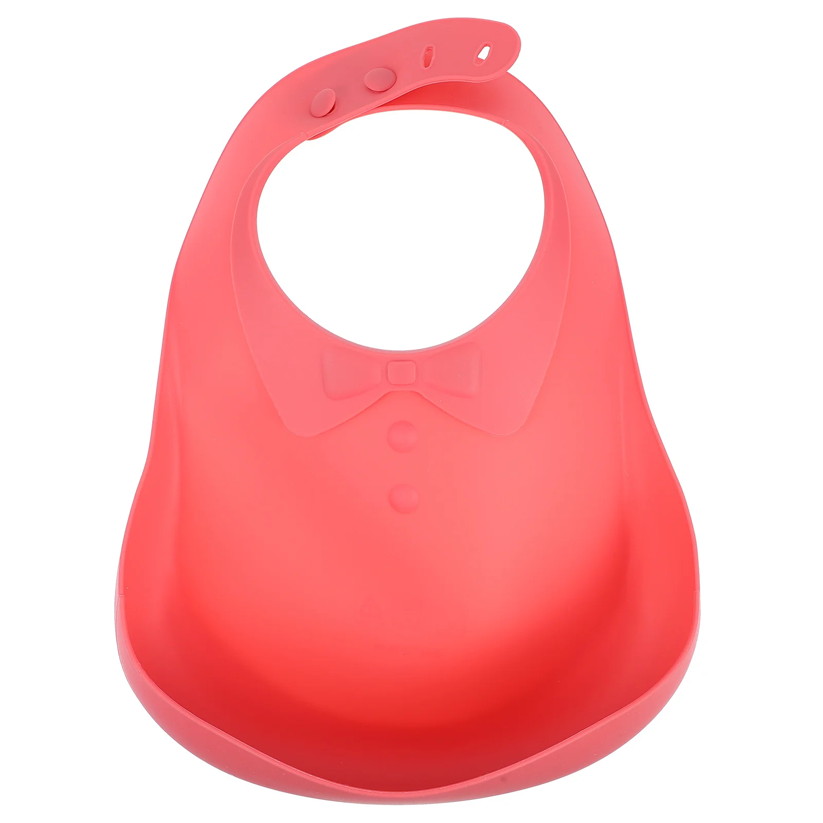 Babero de silicona para bebé, impermeable, ajustable, 4 niveles, suave, cómodo, estilo de dibujos animados, babero de alimentación para niños pequeños con receptor