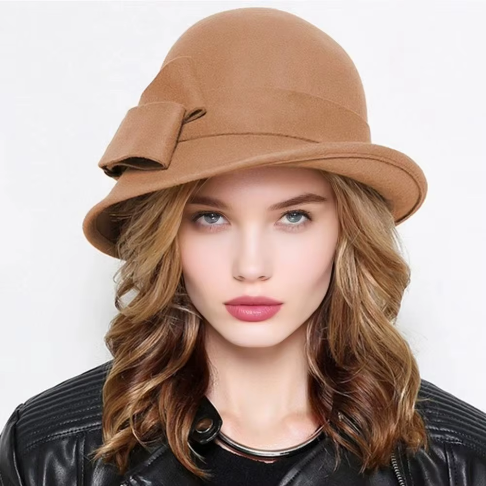 Sombrero de fieltro de lana para niños – Fedora elegante - imagen 4