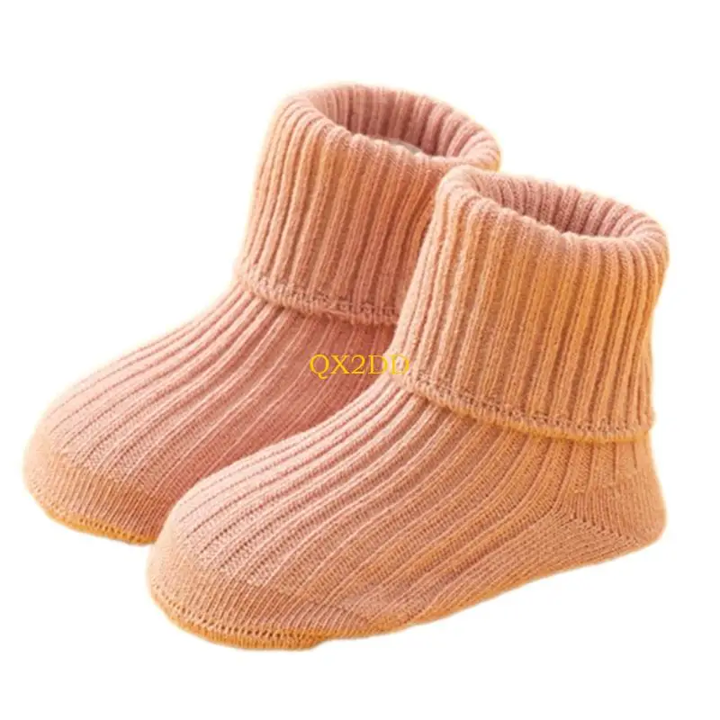 QX2D cómodo calcetines elásticos diseño para niños pequeños calcetines diseño diseño para hogar diario - imagen 4