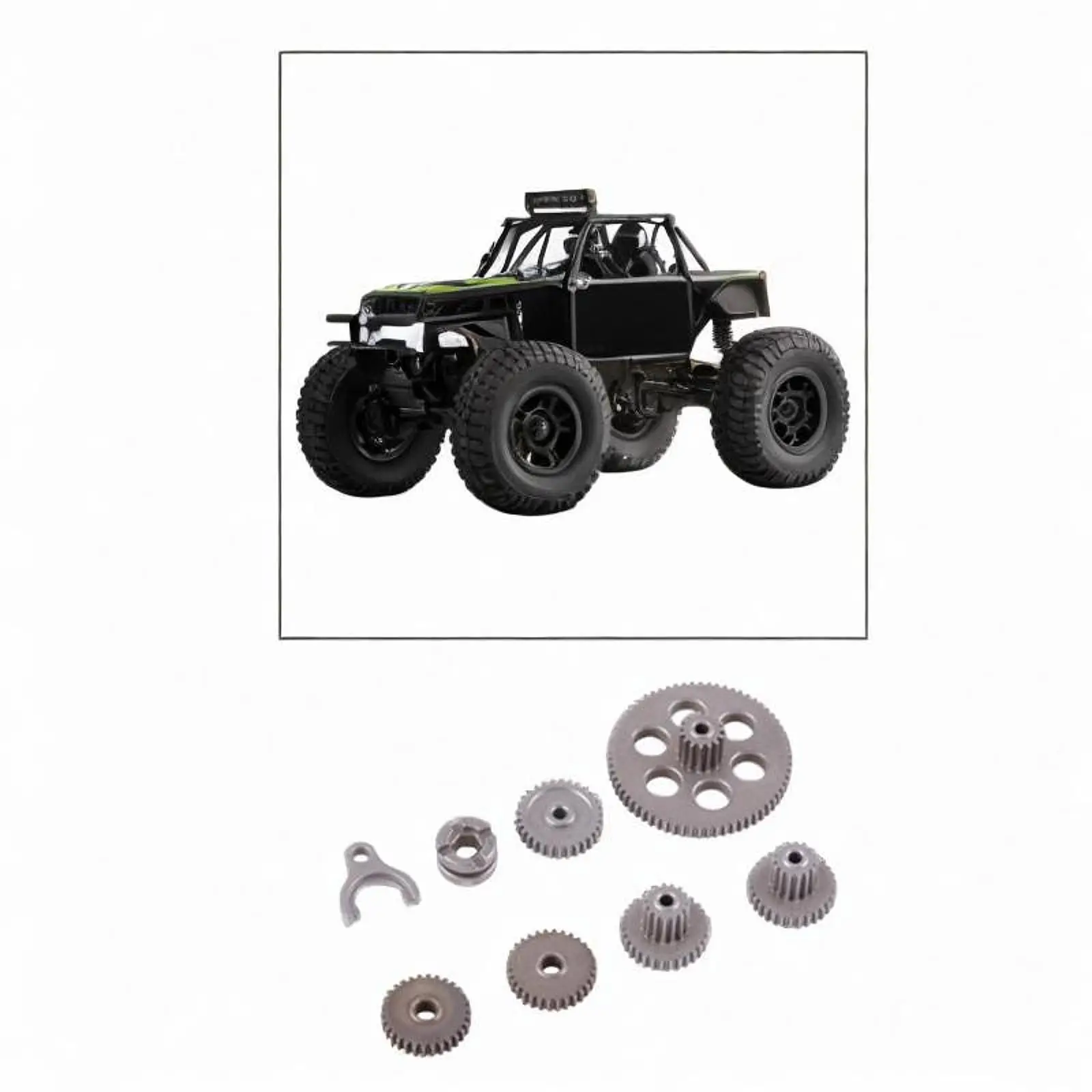 1:24 Scale Metal Differential Gear RC Pinions Set Gear Accessory RC Differential Axle Gears for RC High Speed Car