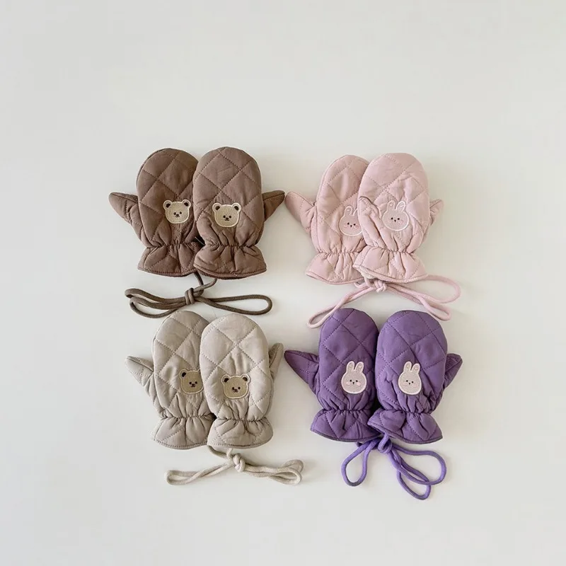 Guantes de esquí para niños de invierno, con bonitos estampados de animales, adecuados para niños y niñas, cálidos y resistentes al frío para jugar al aire libre. - imagen 2