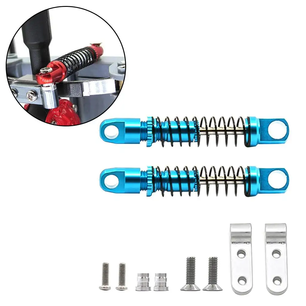 Amortiguadores de repuesto en aluminio azul para coche RC telemandado