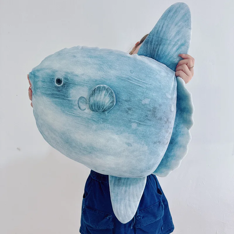 Peluche almohada tiburón azul de felpa para niños - imagen 4