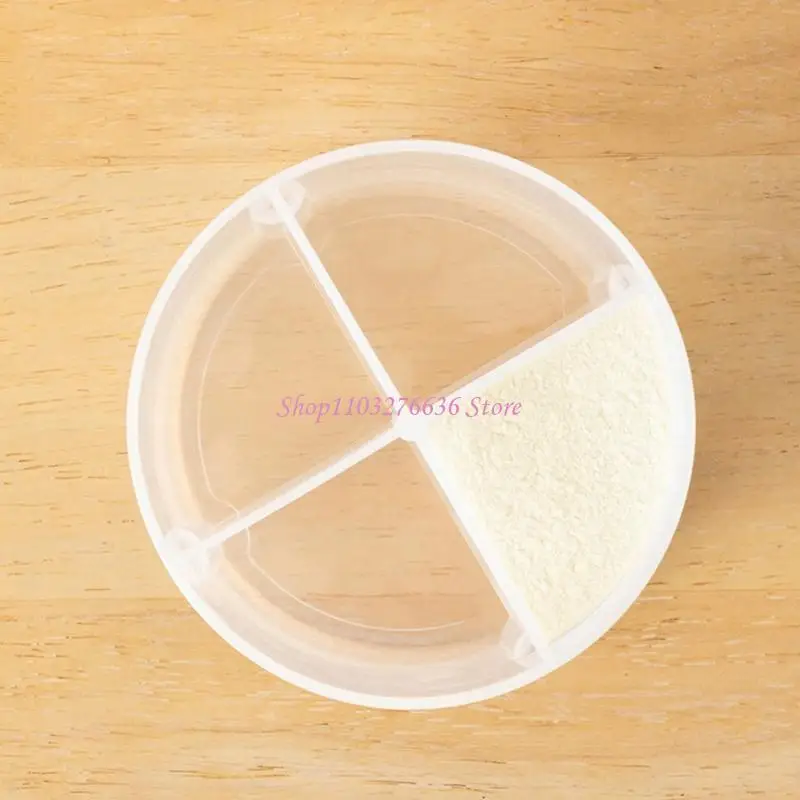 Dispensador fórmula, organizador leche en polvo para recién nacidos, portátil, reutilizable, con 4 compartimentos, R6FD