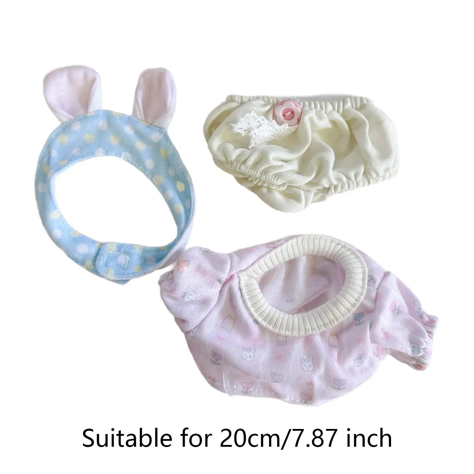 Doll Clothes Doll Pants Outfits Hair Accessories Comfortable Gifts Costumes Doll Clothing for 20 cm Dolls Cloth Dolls