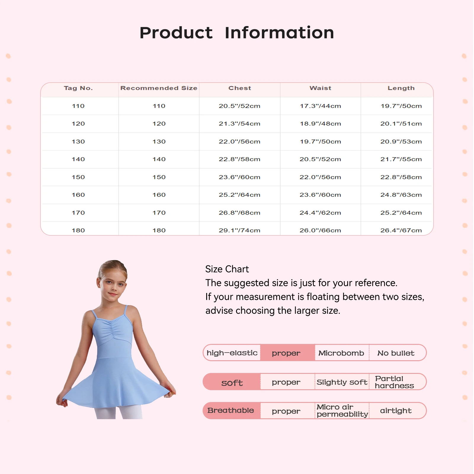 Leotardos de danza infantil con espalda de tul para niños y niñas - imagen 4