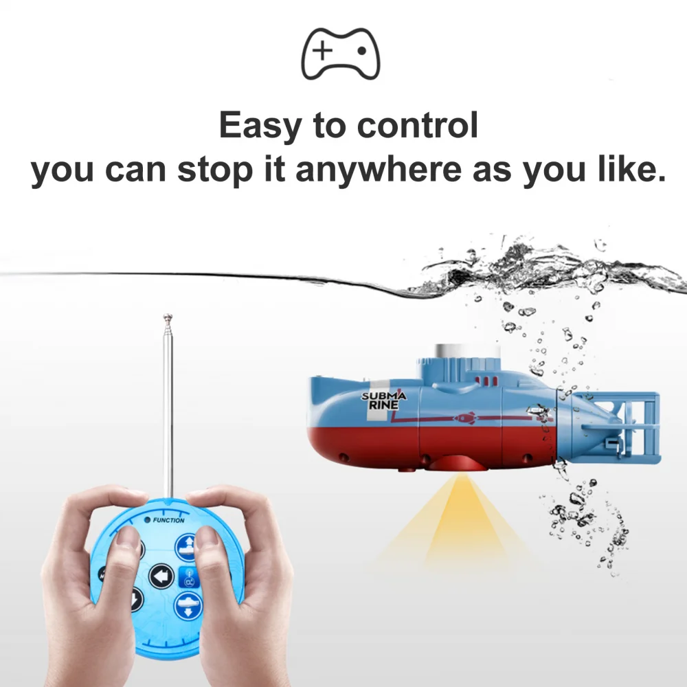 Submarino teledirigido para niños - Juguete eléctrico impermeable - imagen 2
