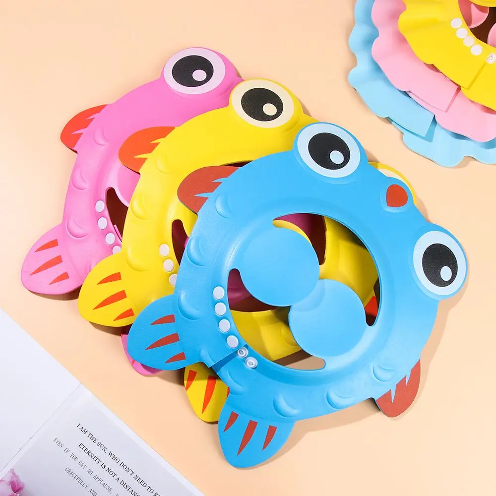Visera de baño ajustable impermeable, protección para los oídos, lavado de pelo, champú, sombrero, gorros de Baby Shower - imagen 4