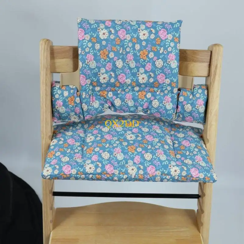 QX2D Cojín para silla comedor para bebé, cómoda funda para asiento silla alimentación para niños pequeños - imagen 5