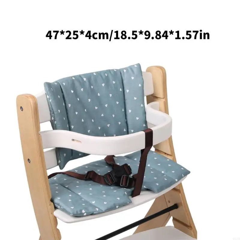 Funda cojín lavable para silla infantil de madera – Limpieza fácil