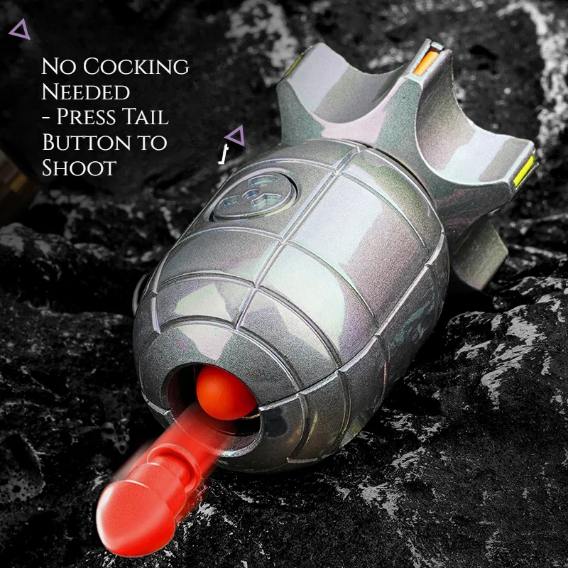Juguete divertido para niños, Spinner de concha de expulsión de un botón, dispositivo para aliviar el estrés, Spinner de mano, regalos únicos para niños, diversión con disparar - imagen 4