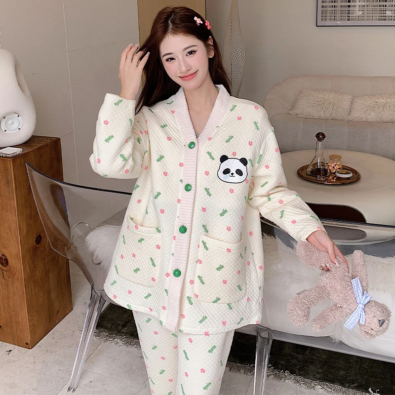 Pijama de maternidad para madres lactantes – Algodón suave y cómodo