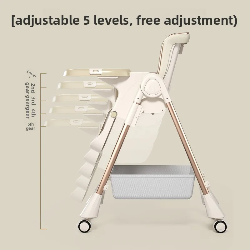 ‌ Trona para bebé sin herramientas, reclinable de 3 posiciones, pies de goma antideslizantes, asiento de aprendizaje ergonómico, límite de peso 30 kg - imagen 4