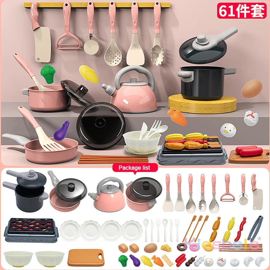 Juego de cocina infantil grande: set completo con ollas y utensilios - imagen 5