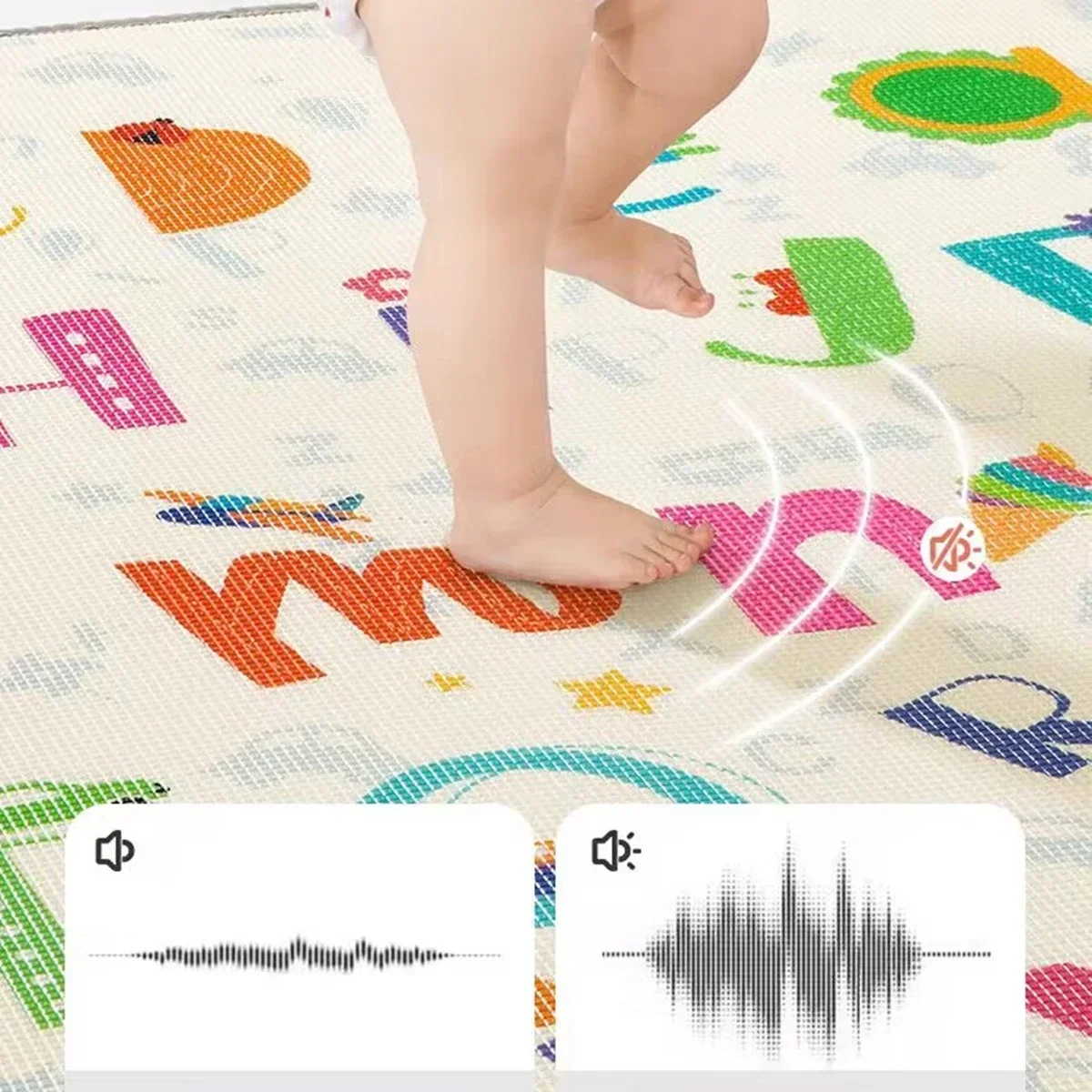 XPE Alfombra de juego para bebés gruesa, ideal al gatear en casa - imagen 2
