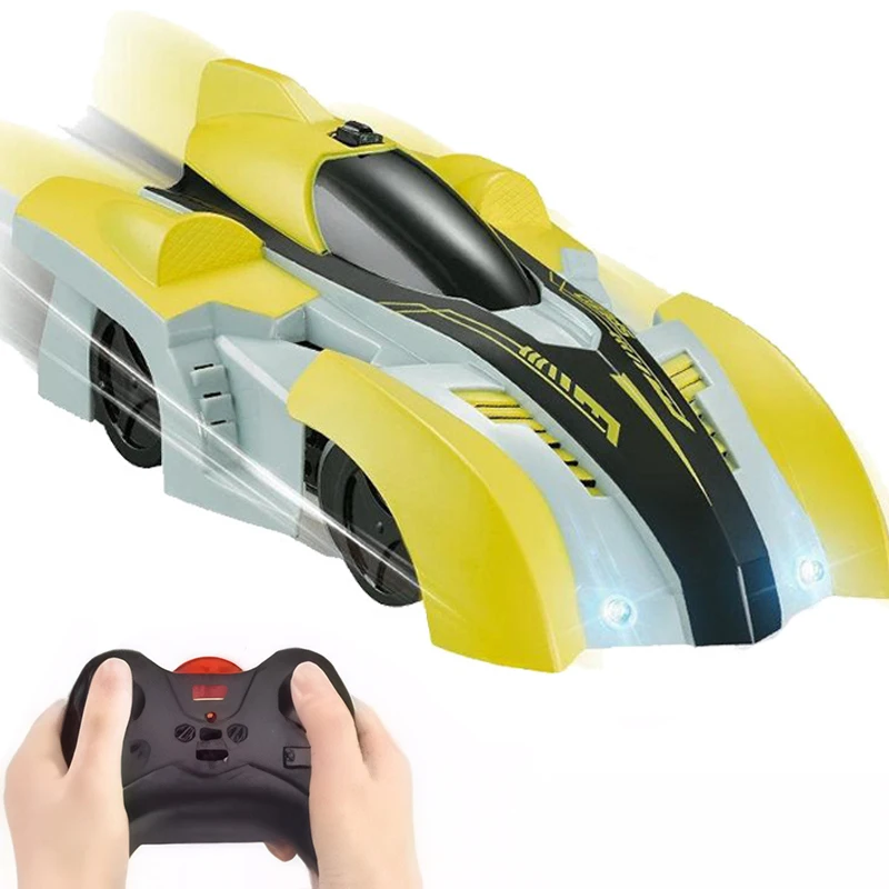 Coche teledirigido para subir paredes 360 °   Coches acrobáticos giratorios RC, juguetes recargables para niños y niñas, regalo de corredor de pared de gravedad cero