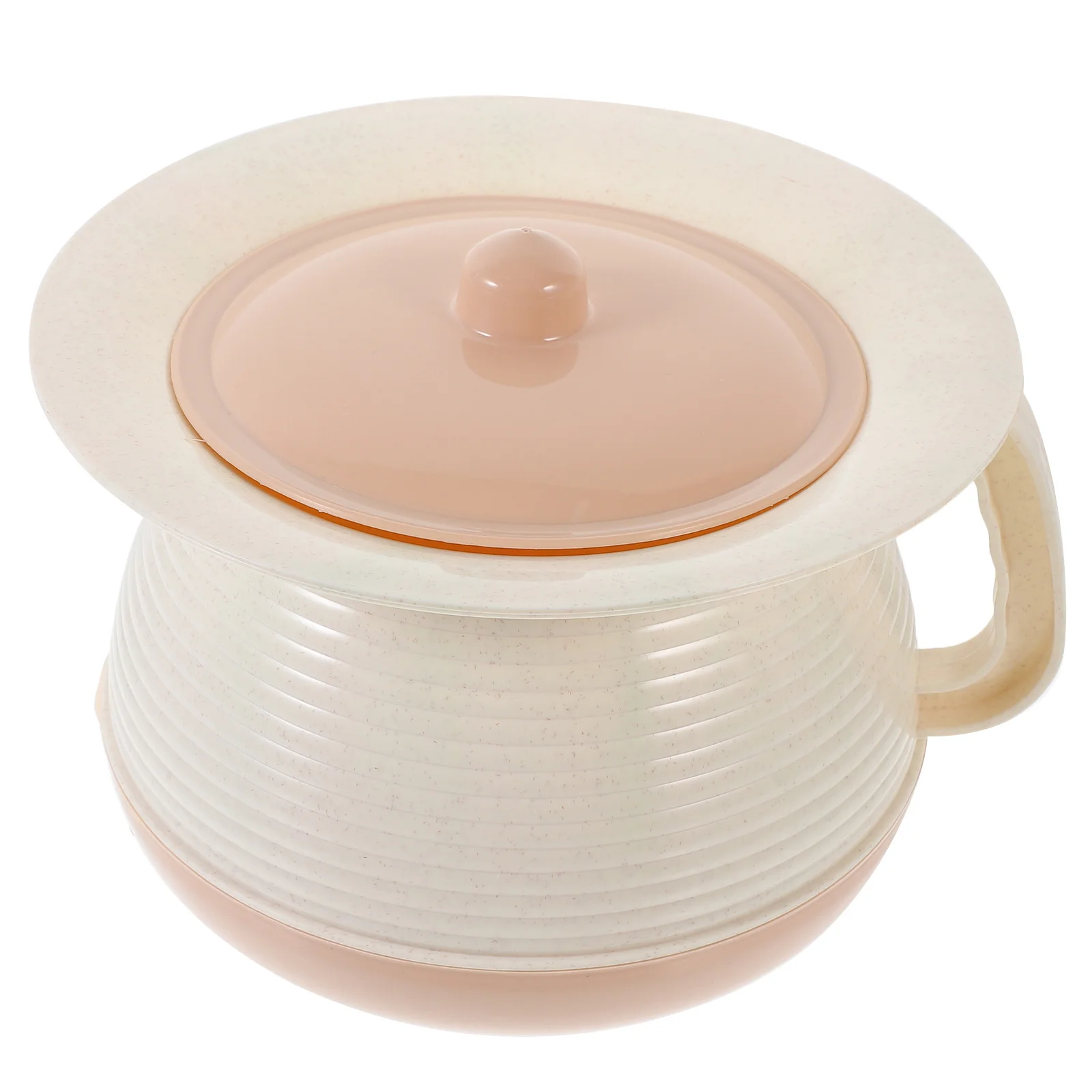 Cuchara para niños con tapa, cubo de orina de plástico reutilizable para ancianos, olla portátil para cámara doméstica, uso nocturno junto a la cama - imagen 3