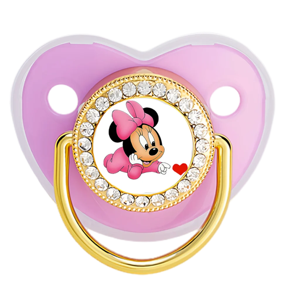 Chupete de bebé perla y tesoro, tetina de silicona púrpura para bebé, boca para masticar y jugar, regalo de baño para bebé de 0 a 6M