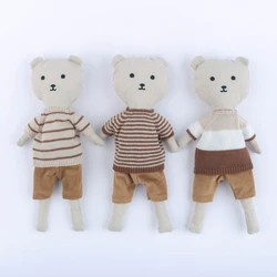 Peluche de conejo y oso con vestido para vestir a niños