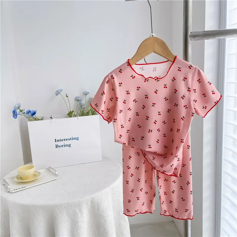 Somenie Pijama infantil de algodón floral – Verano - imagen 5