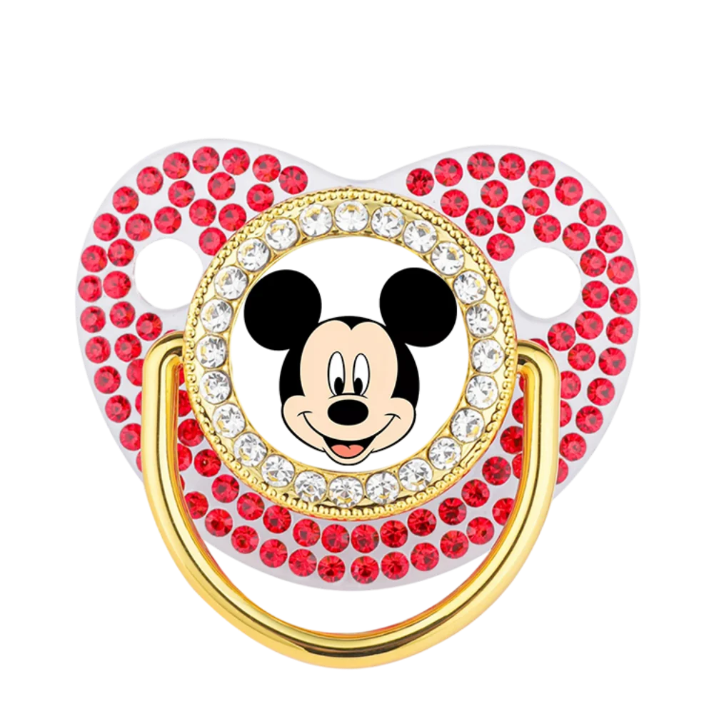 2025 chupete brillante de princesa/príncipe, chupete de destete lujoso, tetina para bebé recién nacido, boca para masticar y jugar de 0 a 6M