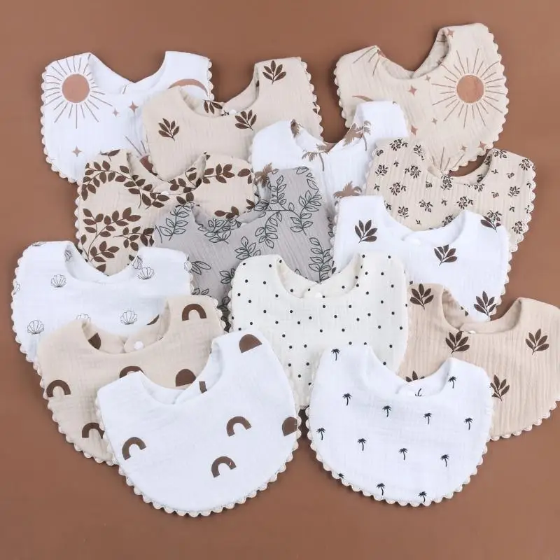 Toalla estampada D7YD para niños Unisex, regalos babeantes para recién nacidos, paño suave para eructar, toalla alimentación - imagen 2