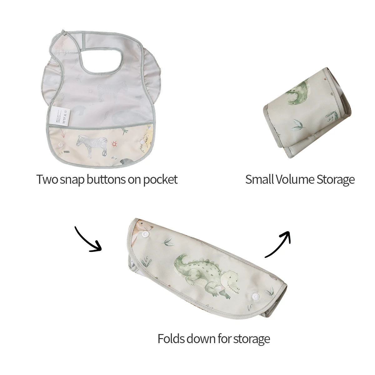 Kangobaby Mi vida suave – Babero impermeable sin mangas para bebé - imagen 4