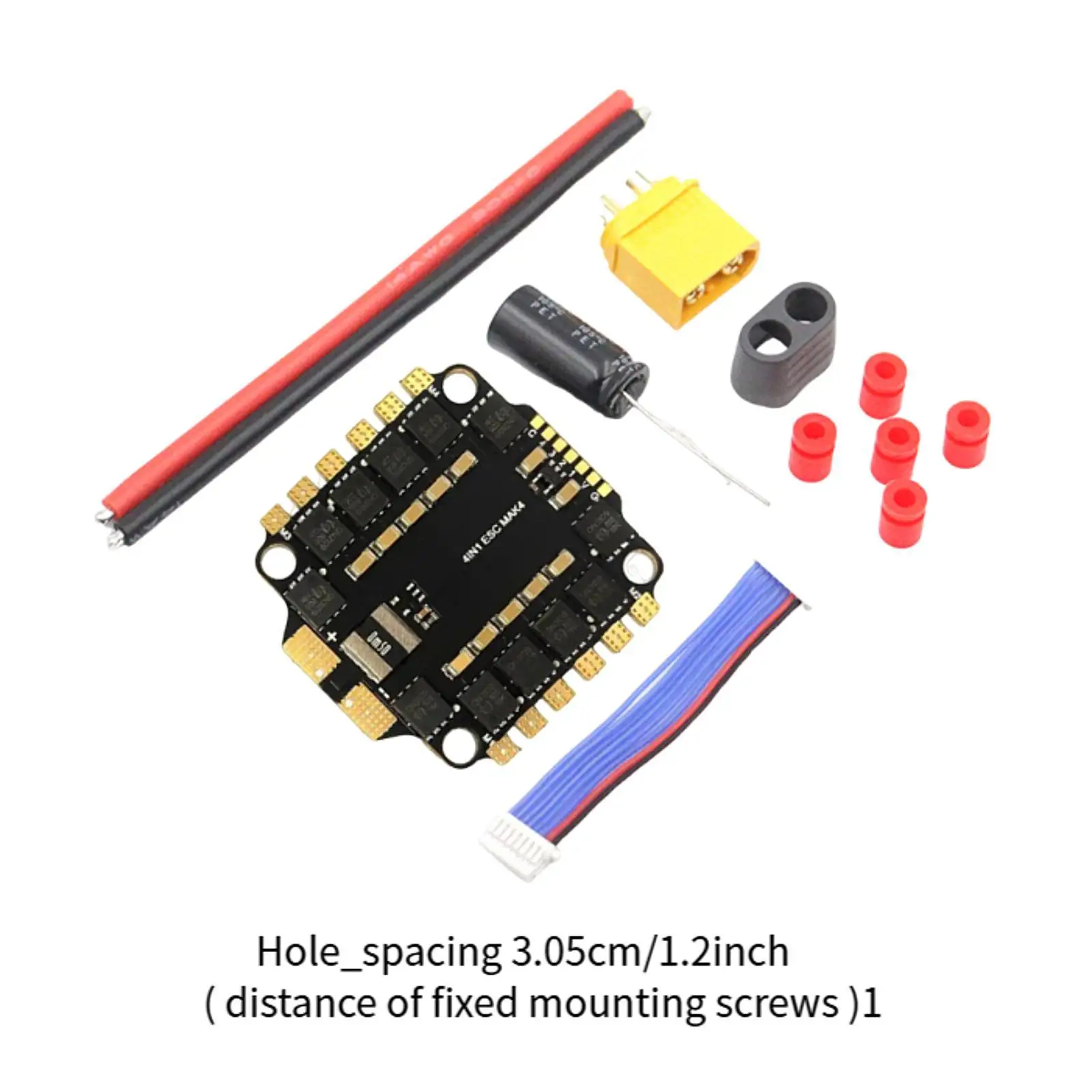 4 in 1 Brushless ESC for FPV Drone Sturdy RC DIY Hobby Compact Accessories DIY Part Electric Speed Controller Replace Spare Part