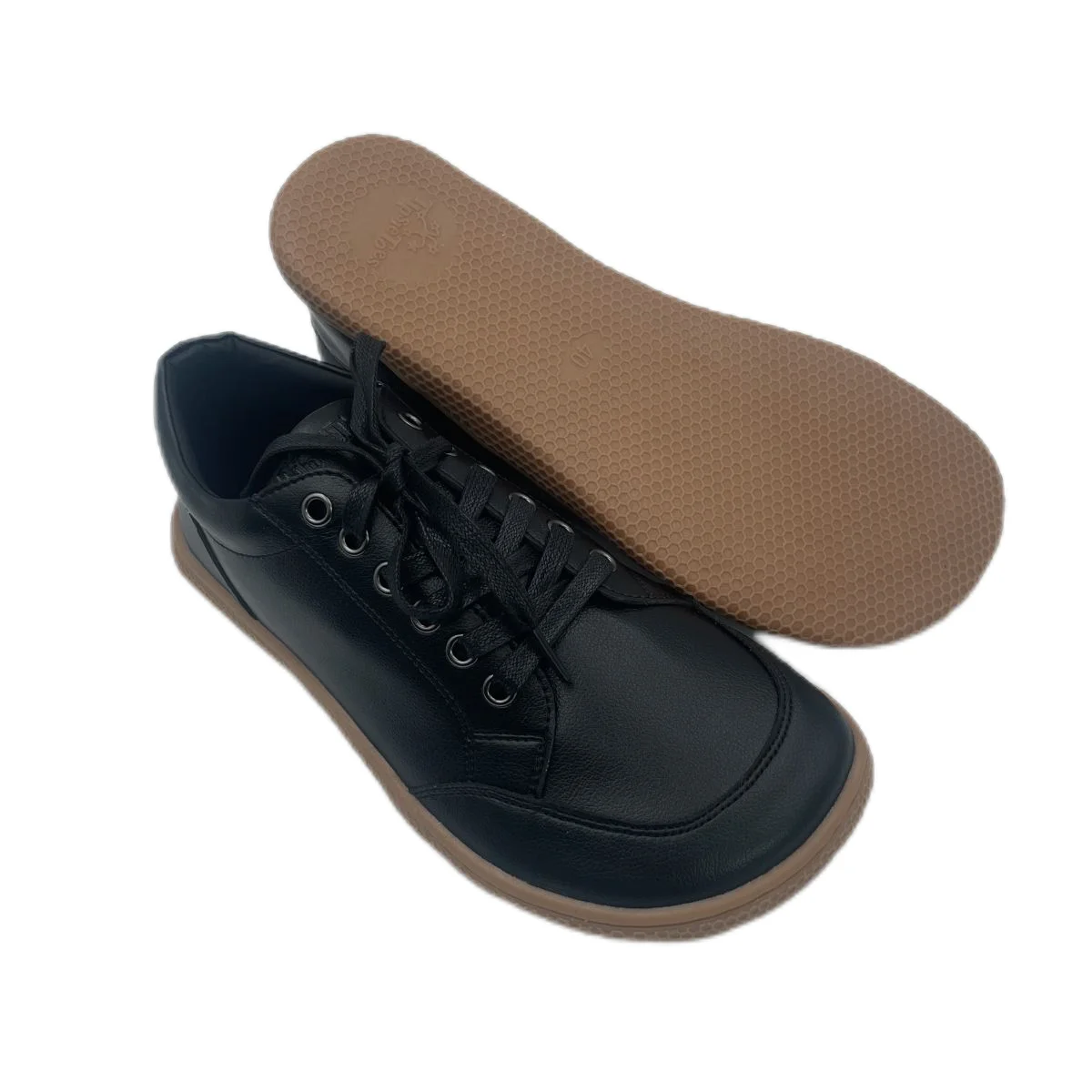 Tipsietoes 2025 zapatillas de deporte de cuero descalzo para mujeres y hombres, planas, suaves y finas, suela caída cero, puntera más ancha, peso ligero y Flexible - imagen 4