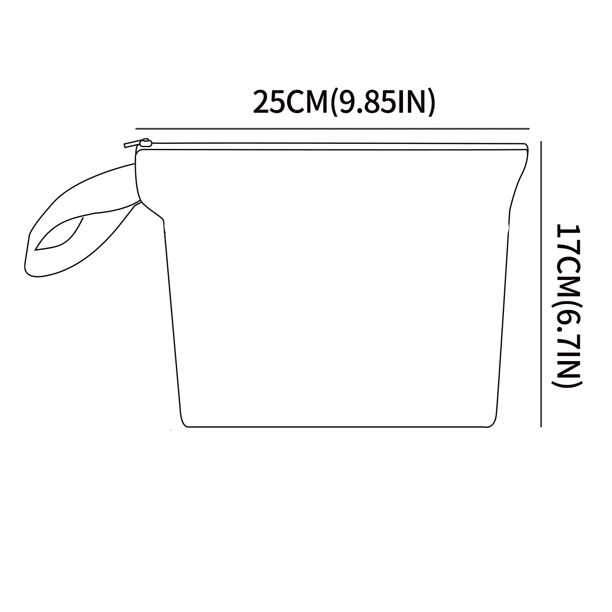 Elinfant 1 bolsa de almacenamiento de un solo bolsillo, con asa y cremallera, bolsa húmeda y seca, bolsa de pañales, bolsa de lavandería - imagen 2