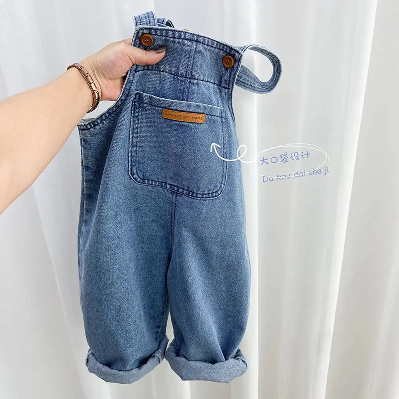 Monos para niños, pantalones, pantalones de otoño para niños, nuevos pantalones vaqueros para bebés, pantalones vaqueros para niñas de primavera y otoño 2024