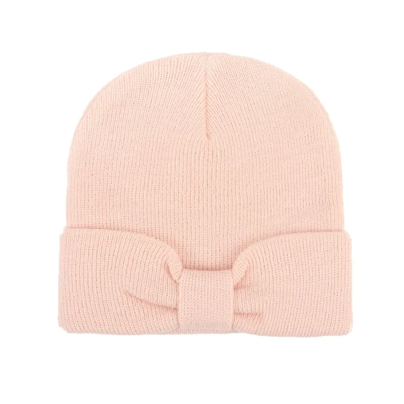 1 pieza 2025 nuevo invierno simplicidad gorro para recién nacido INS Color sólido europeo lindo niño tejido Crochet capó suave cálido sombrero - imagen 5