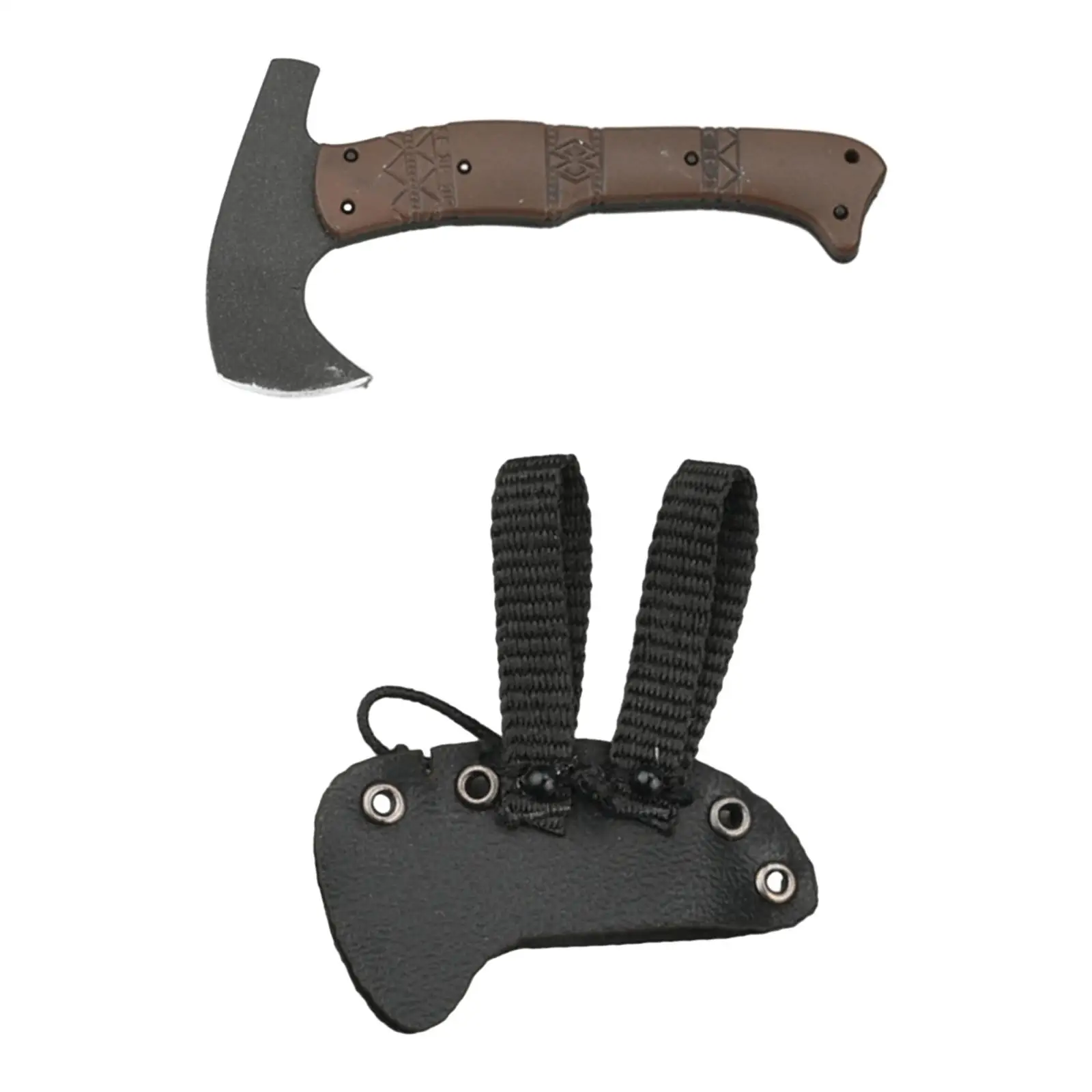 1:6 Hatchet Toy Pretend Play Toy Dollhouse Decoration 1/6 Scale Axe Model for Club Gifts Study Room Dining Room Action Figures
