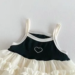 Milangel body de malla con corazón para niña