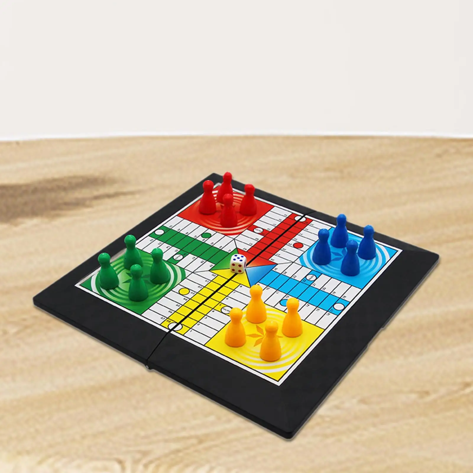 Ludo Board Game Family Game Kids Educational Toy Flying Chess Strategy Game for Party Games Teens 4 Players Entertainment