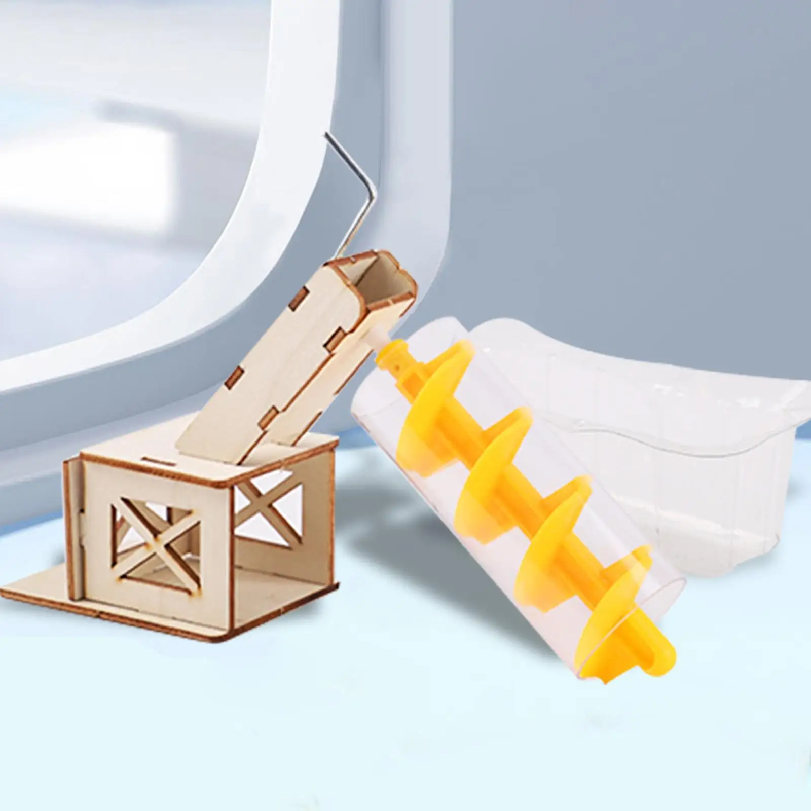 Wooden Waterwheel Model Toy Science Experiment Kit for Lab Kids