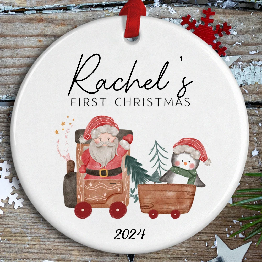 Reno navideño personalizado como recuerdo de bebé - imagen 2