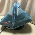 Blue mosquito net